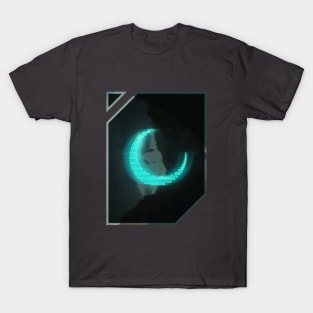 Cyan neon - electro moon T-Shirt